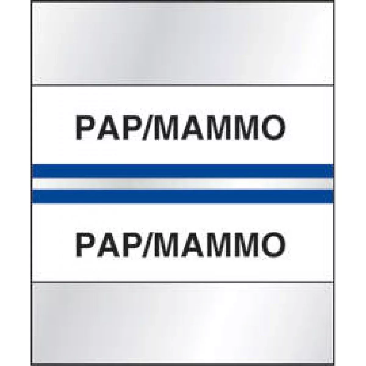 Chart Tab Paper Pap/Mammo Pap/Mammo 1 1/2" X 1 1/4" Blue 100 Per Package