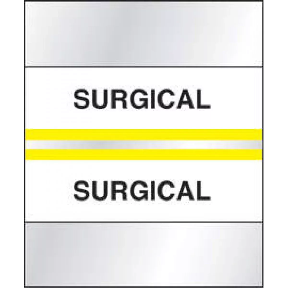 Chart Tab Paper Surgical Surgical 1 1/4" X 1 1/2" Yellow 100 Per Package