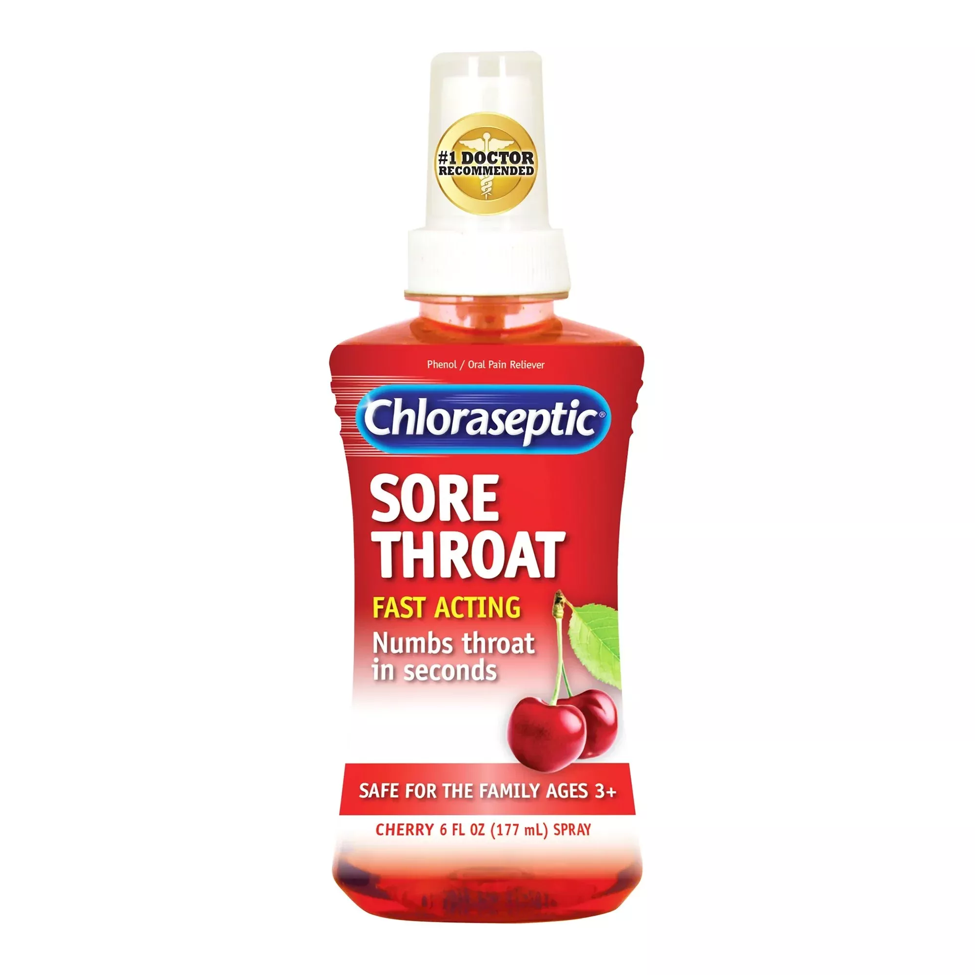 Chloraseptic Phenol Sore Throat Relief, 6-ounce Spray Bottle