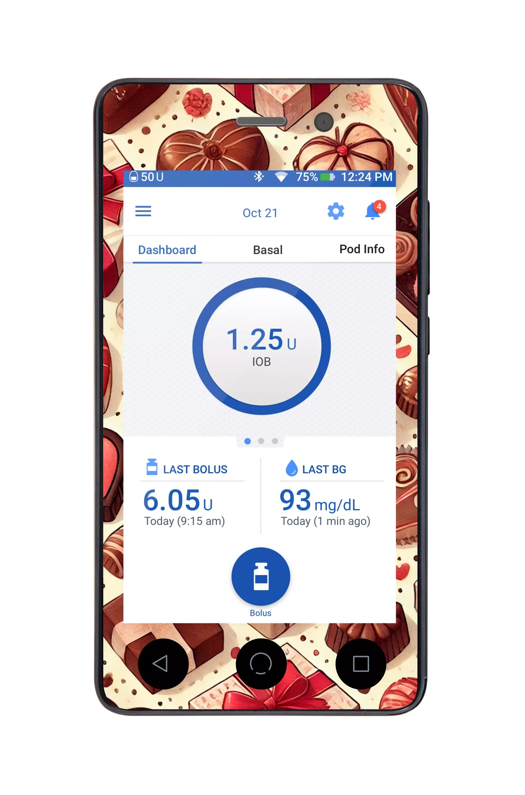 Chocolate Love Sticker for Omnipod DASHPDM – Pump Peelz
