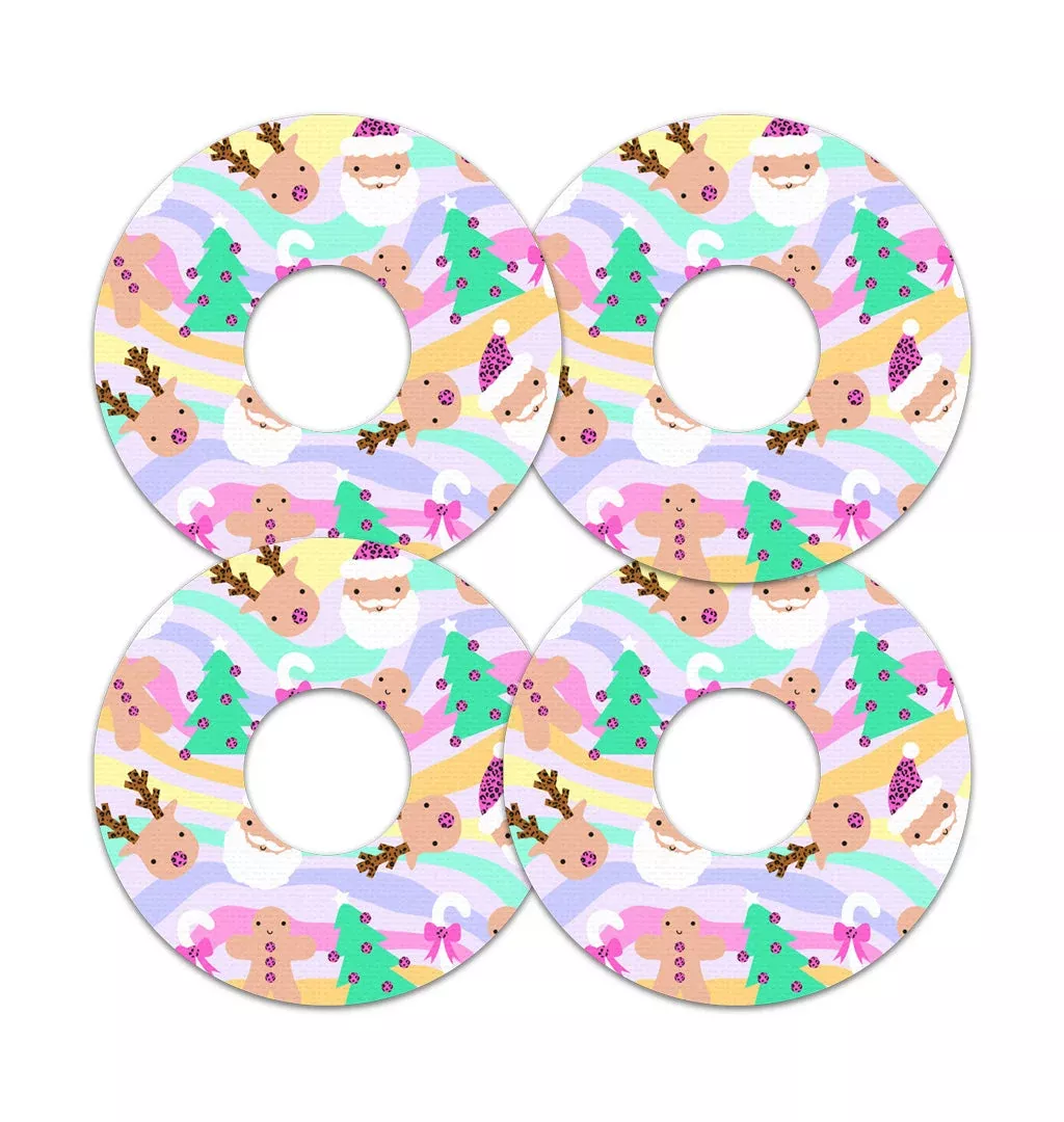 Christmas Pastel FreeStyle Libre 3 Plus & LingoPatch Tape - Pump Peelz