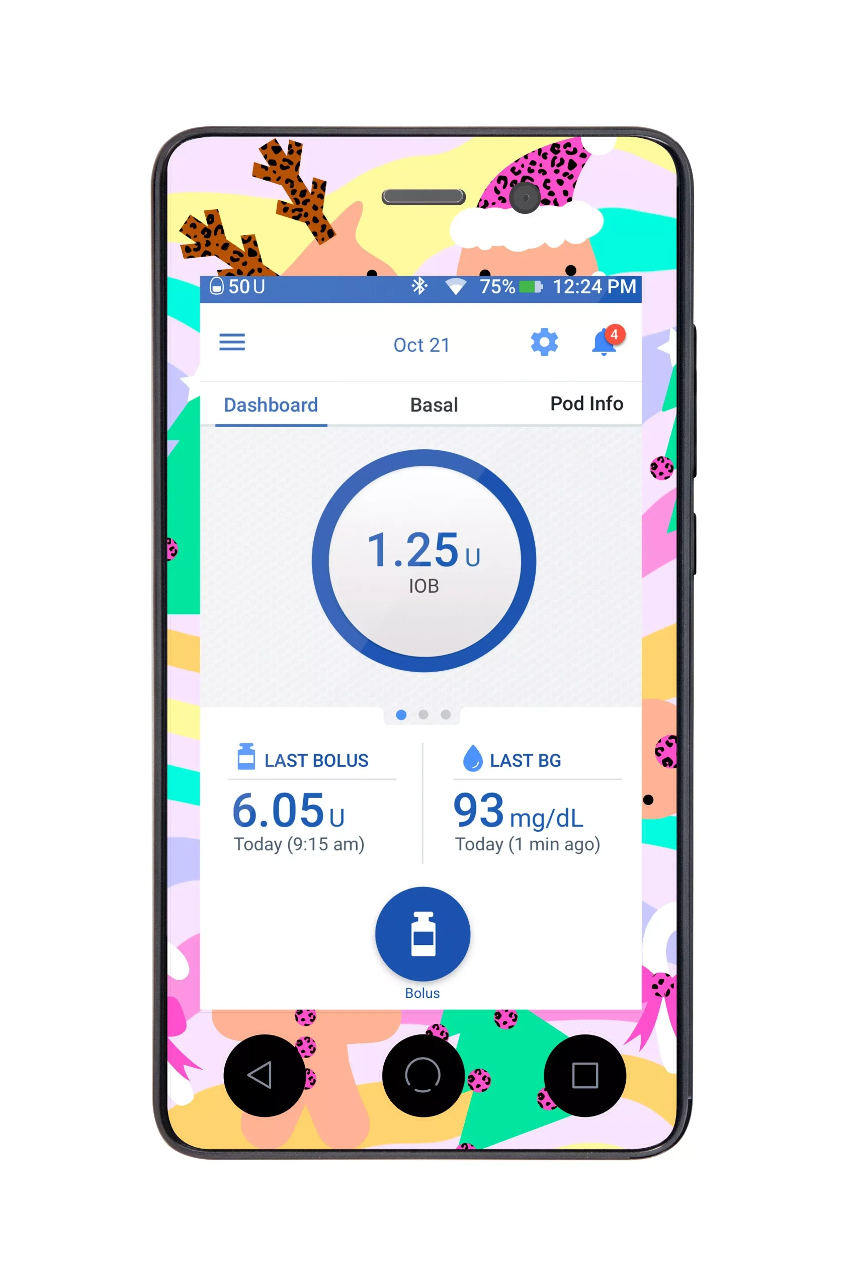 Christmas Pastel Sticker for Omnipod DASH PDM – Pump Peelz