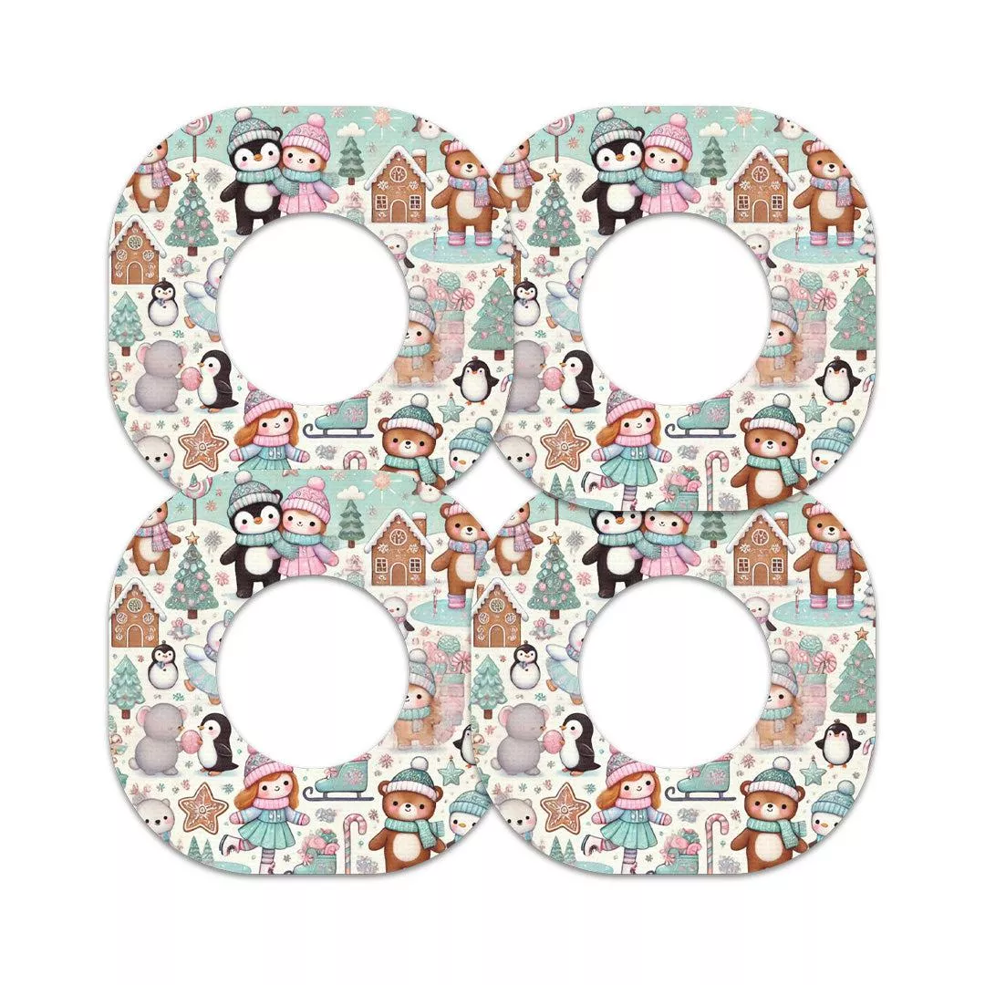 Christmas Scene Dexcom G7 and Stelo Patch Tape - Pump Peelz