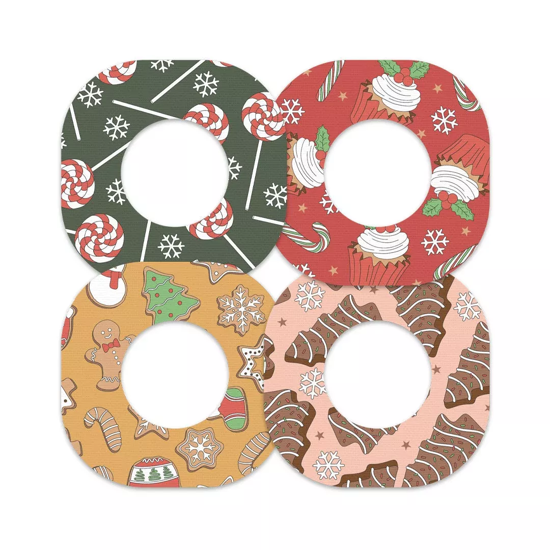Christmas Treats Variety Dexcom G7 and Stelo Patch Tape - Pump Peelz