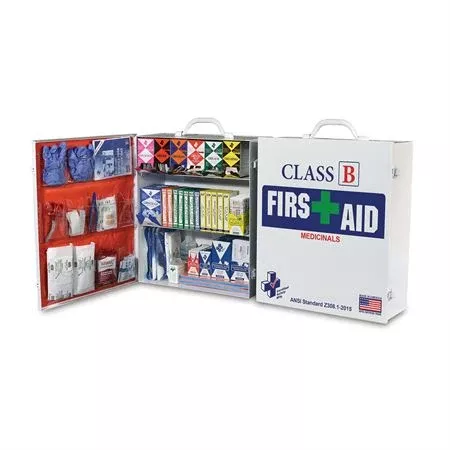 Class B First Aid Kit Facility Cabinet with OTC Medication