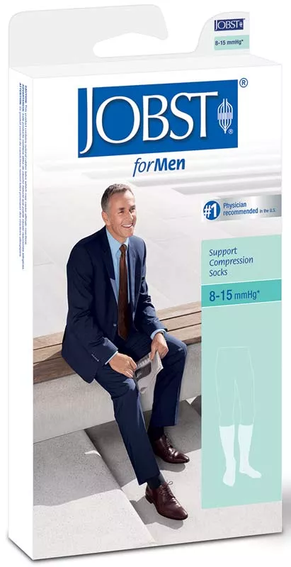 Classic Supportwear Men's Knee-High Mild Compression Socks X-Large, White