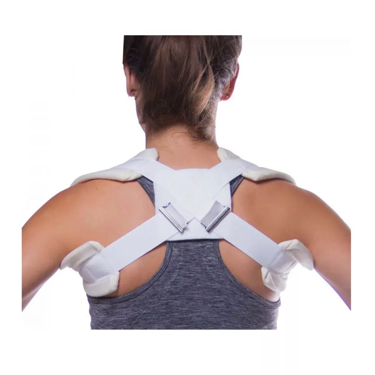 Clavicle Strap Hook And Loop Closure White Felt Large 1 Per Each