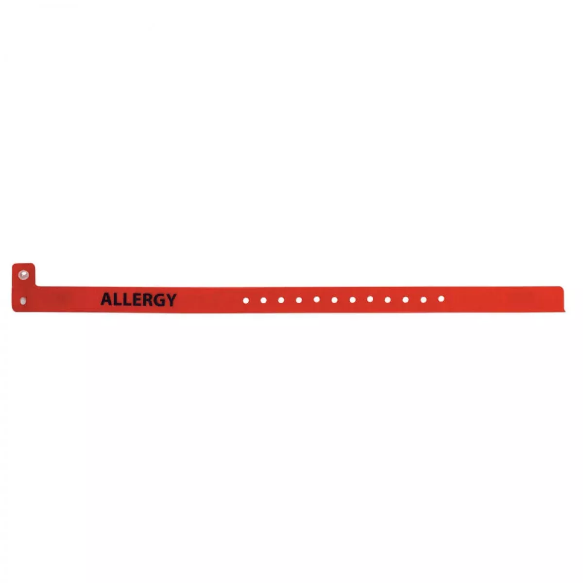 Clearimage Alert Wristband Vinyl "Allergy" Pre-Printed, State Standardization 1/2X11/4 Adult/Pediatric Candy Apple Red - 500 Per Box