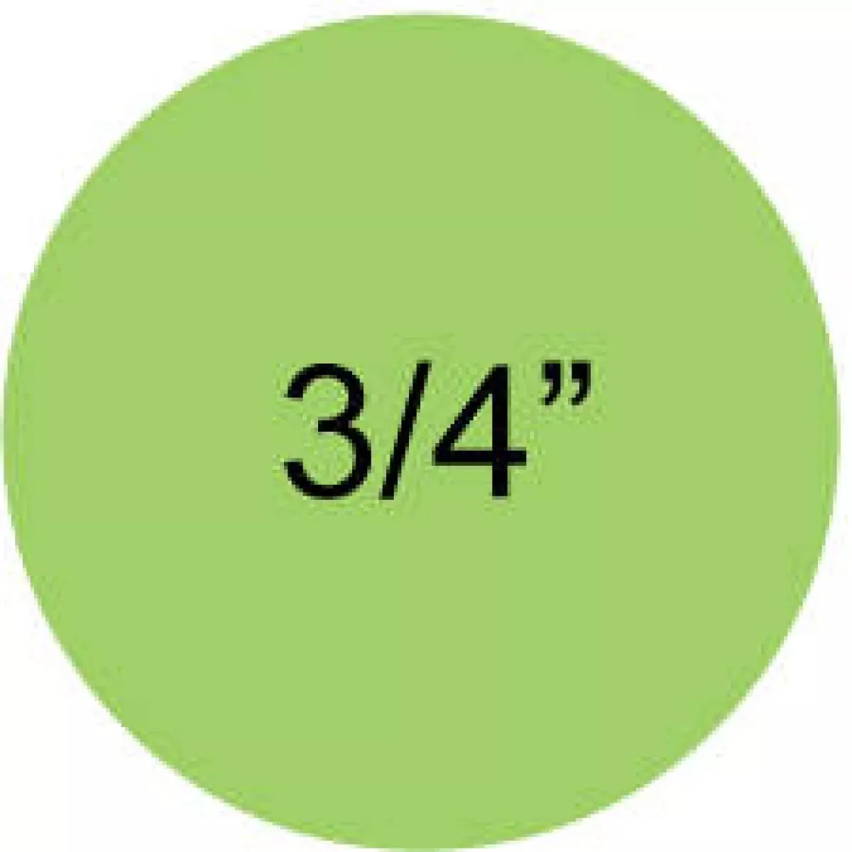 Color Code Label Removable X 3/4" Circle Fl. Green Paper Removable 1000 Per Roll