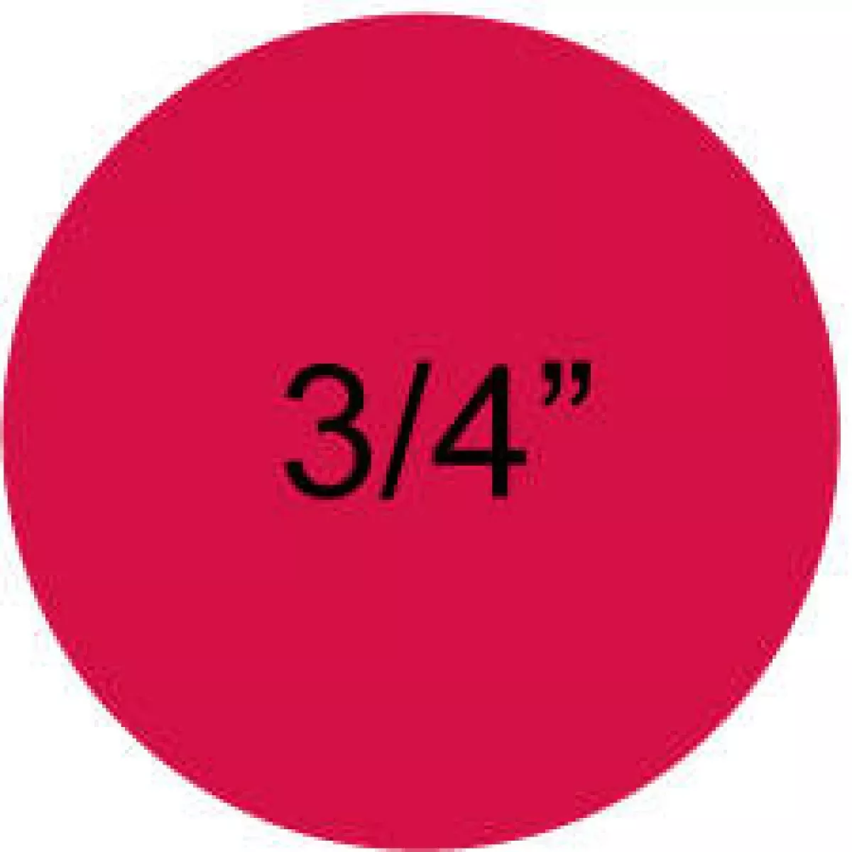 Color Code Label Removable X 3/4" Circle Fl. Red Paper Removable 1000 Per Roll