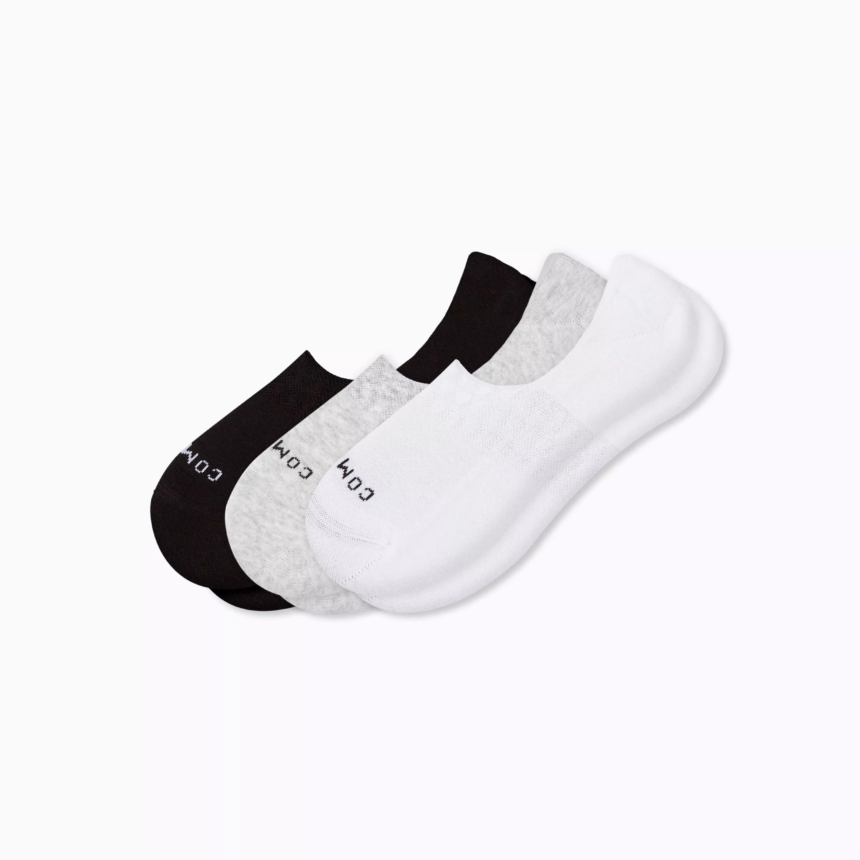 Combed Cotton No Show Socks - 3 Pack