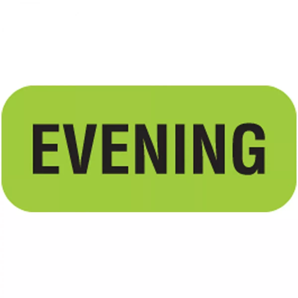 Communication Label (Paper, Permanent) Evening 7/8" X 3/8" Green - 500 Per Roll, 2 Rolls Per Box