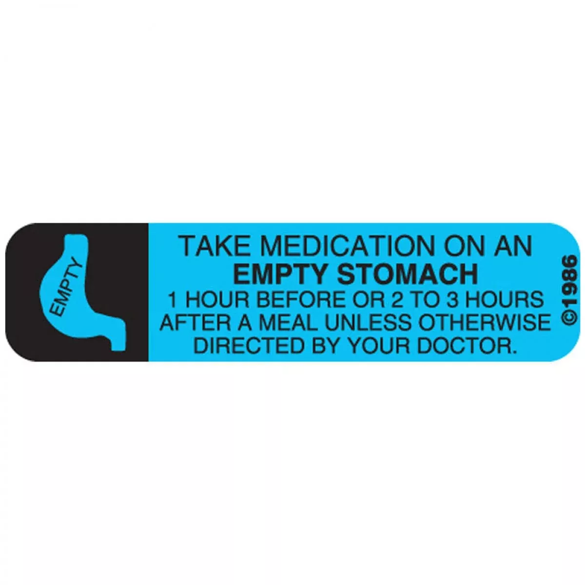 Communication Label (Paper, Permanent) On An Empty 1 9/16" X 3/8" Blue - 500 Per Roll, 2 Rolls Per Box