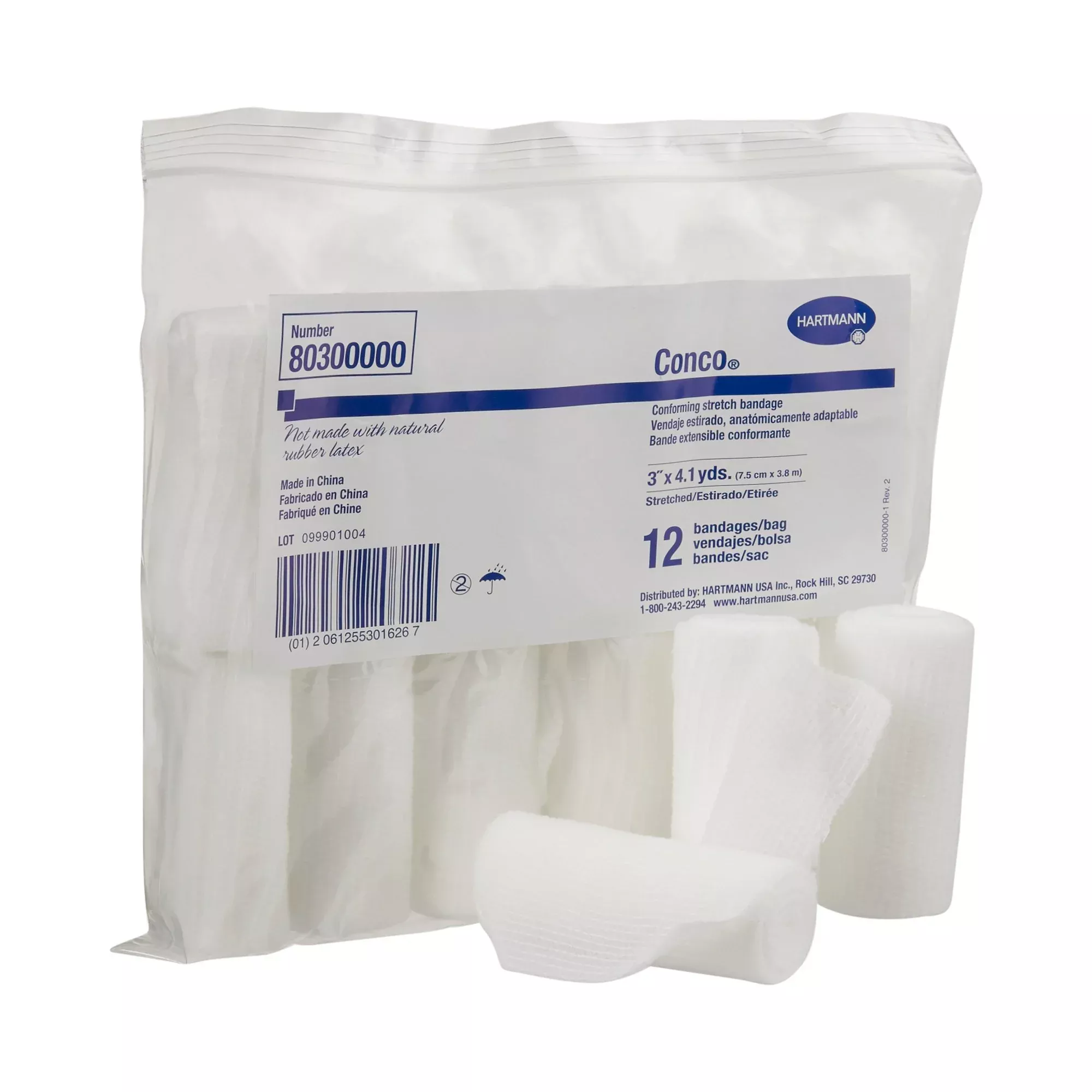 Conco Conforming Bandage, 3 Inch x 4-1/10 Yard, 1-Ply