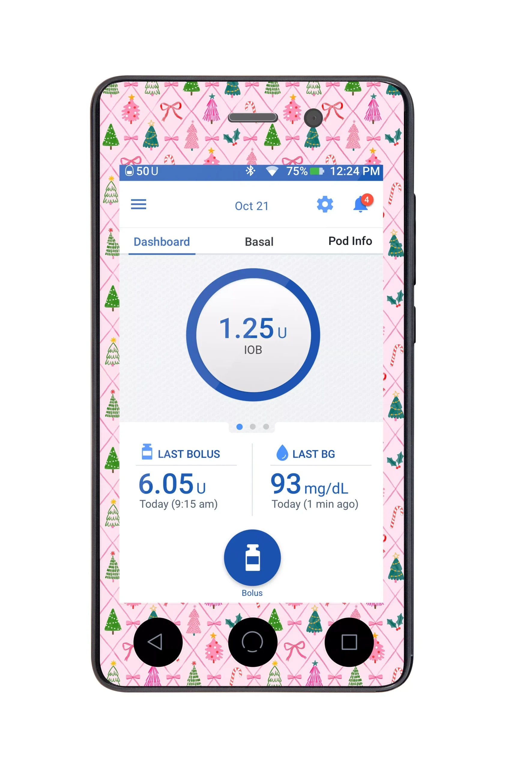 Coquette Christmas Sticker for Omnipod DASH PDM – Pump Peelz