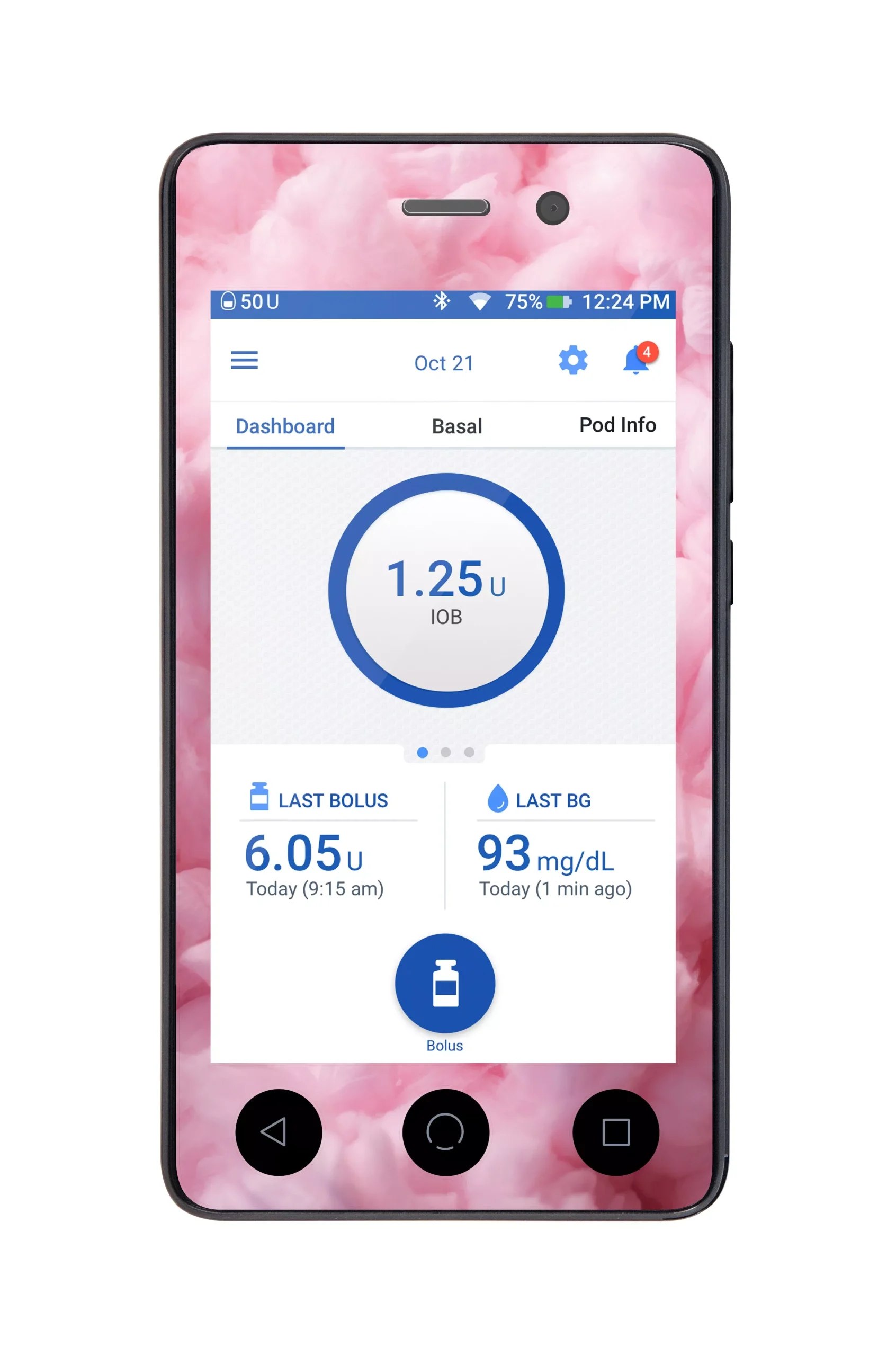Cotton Candy Sticker for Omnipod DASH PDM – Pump Peelz