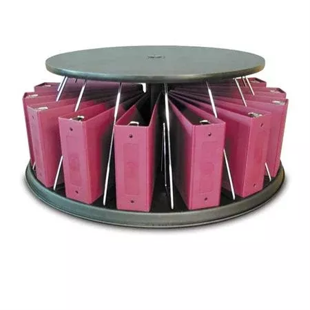 Countertop Chart Carousel 30-Chart Single-Tier - 17.875"H