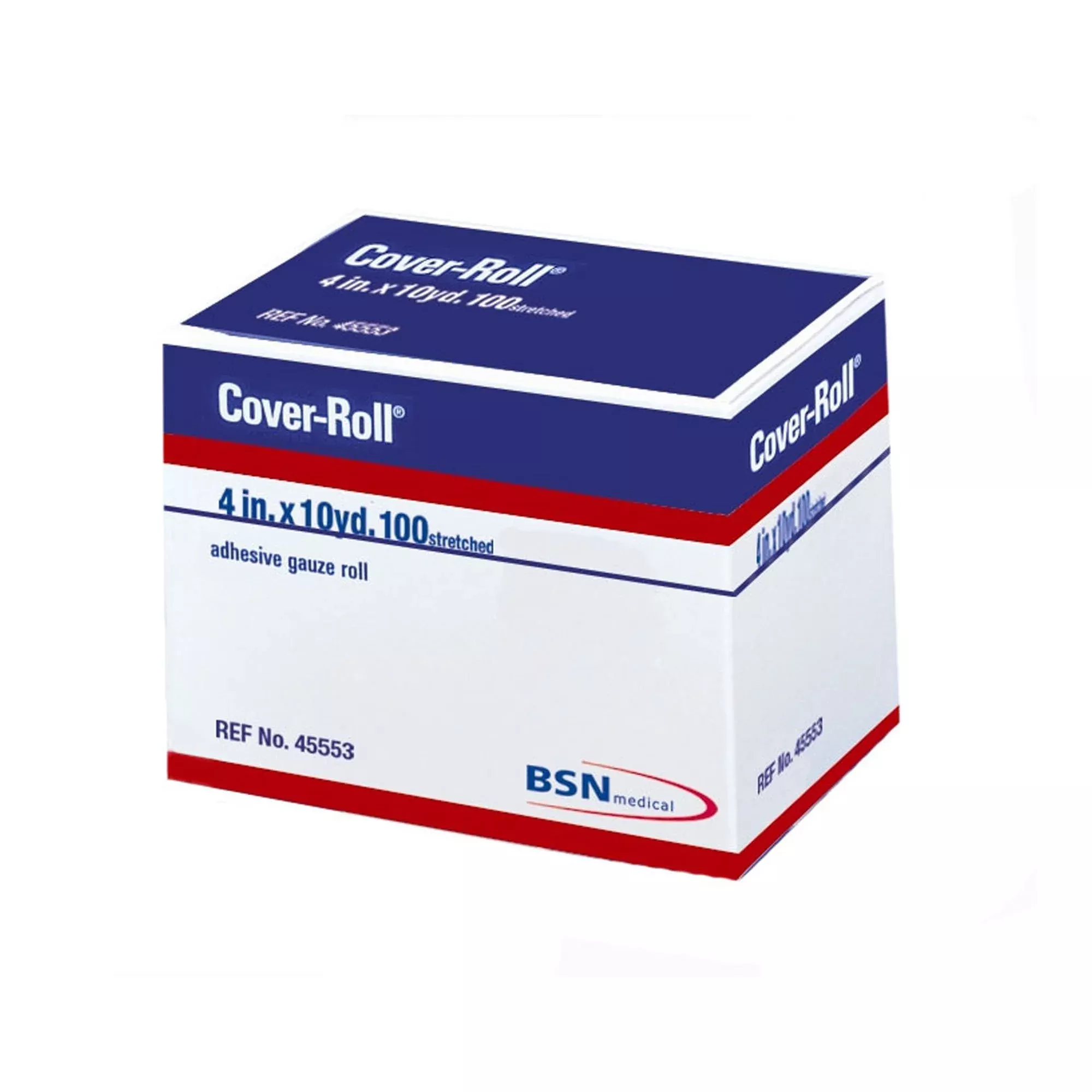 Cover-Roll Stretch Dressing Retention Tape with Liner, 4 Inch x 10 Yard, White