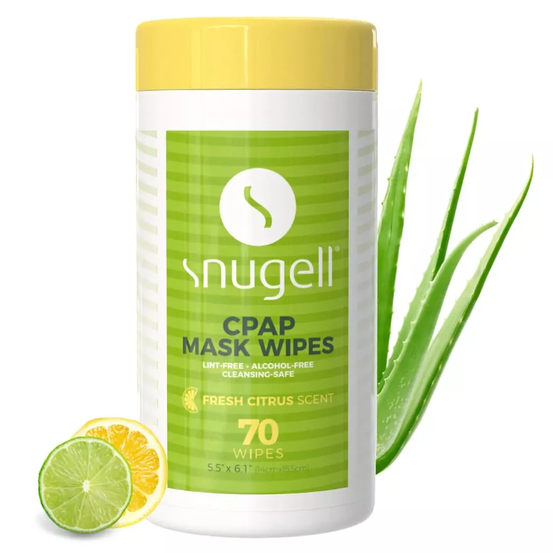 CPAP Mask Wipes - Citrus Scent (1 Canister, 70 Count)
