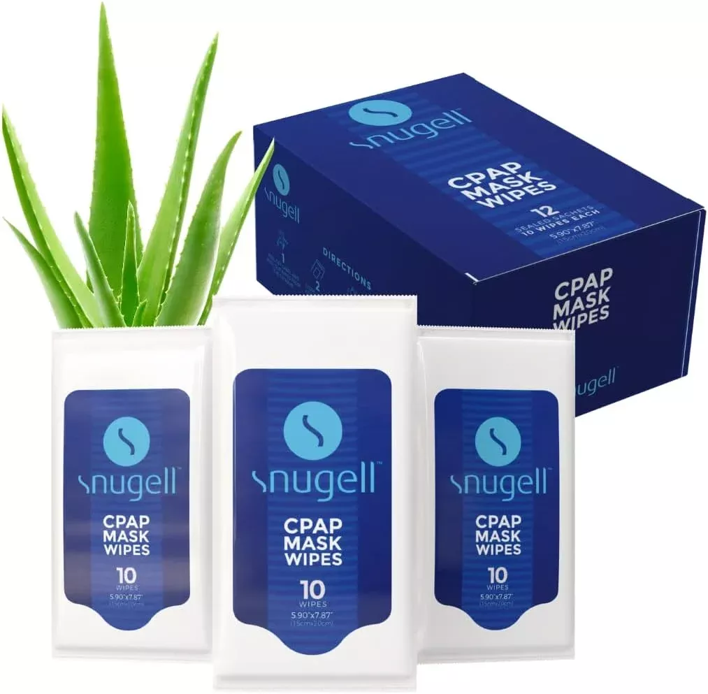 CPAP Travel Pack Mask Wipes - Unscented (12 Pack, 10 sheets/pack)
