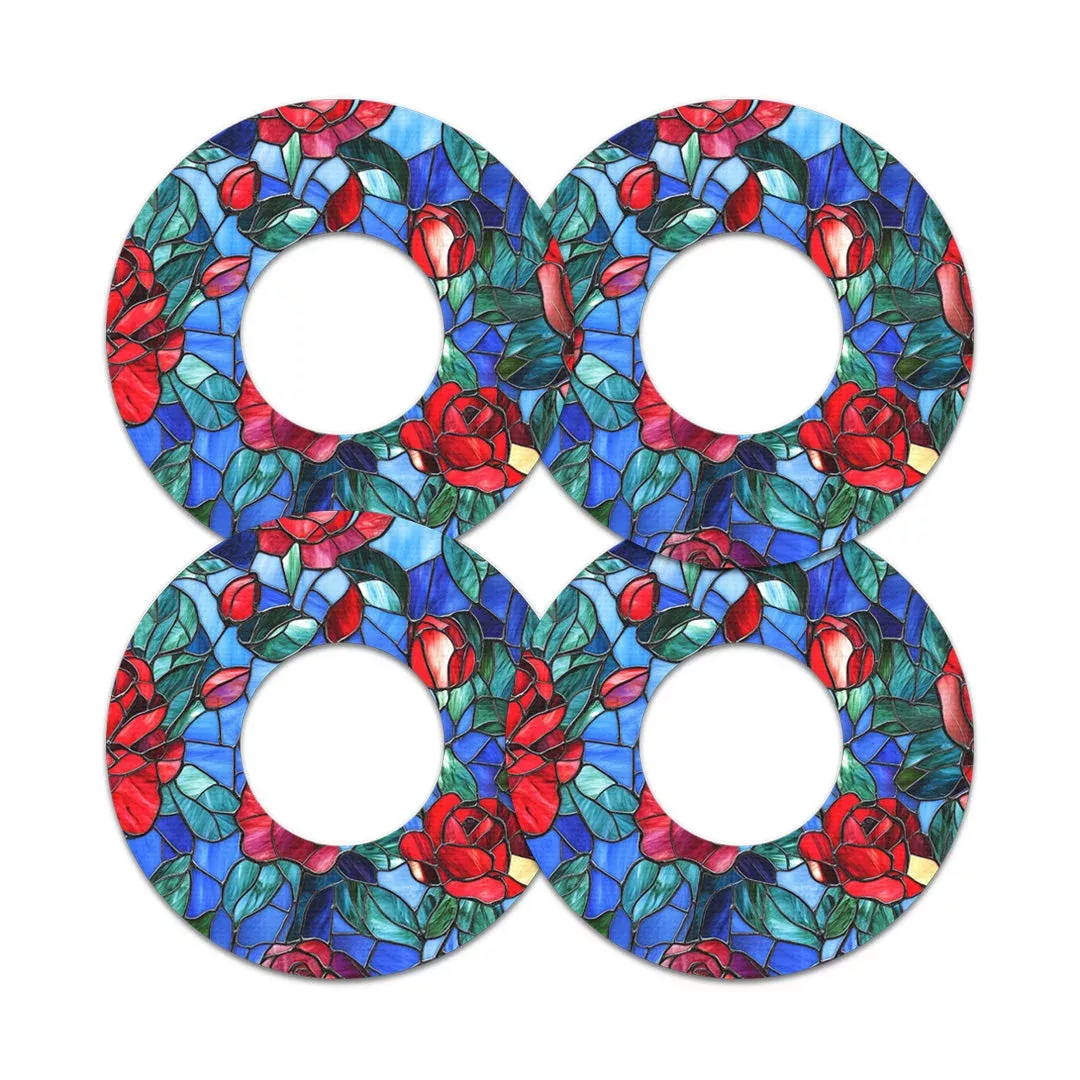 Crimson Blooms Freestyle Libre 2 Patch Tape - Pump Peelz