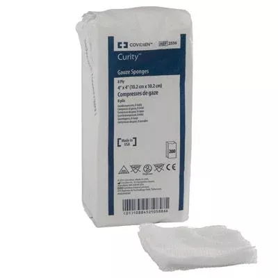 Curity 4 x 4 Inch Gauze Sponge 8 Ply - 2556