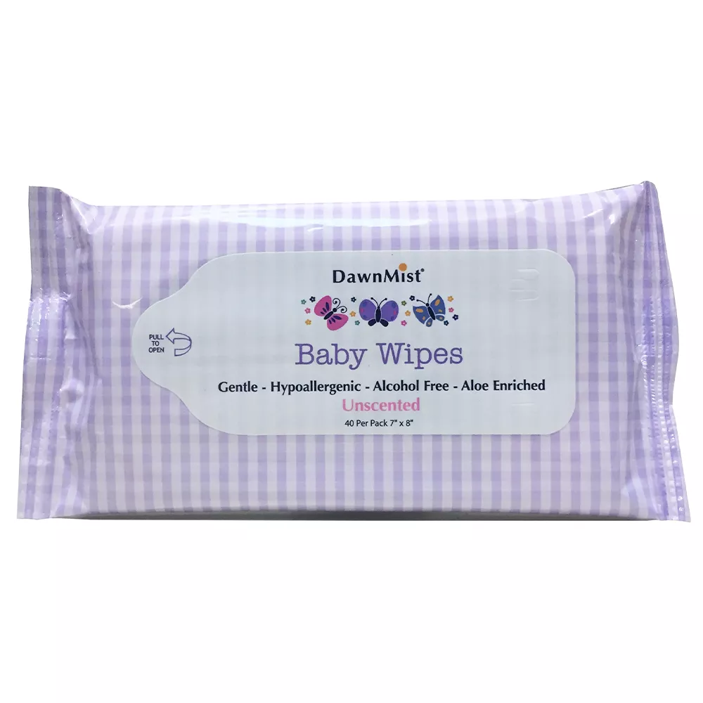 DawnMist Baby Wipes with Lanolin and Aloe