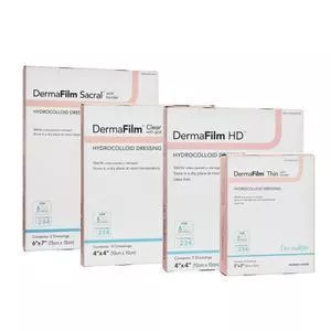 DermaFilm HD Hydrocolloid Dressing 4" x 4"