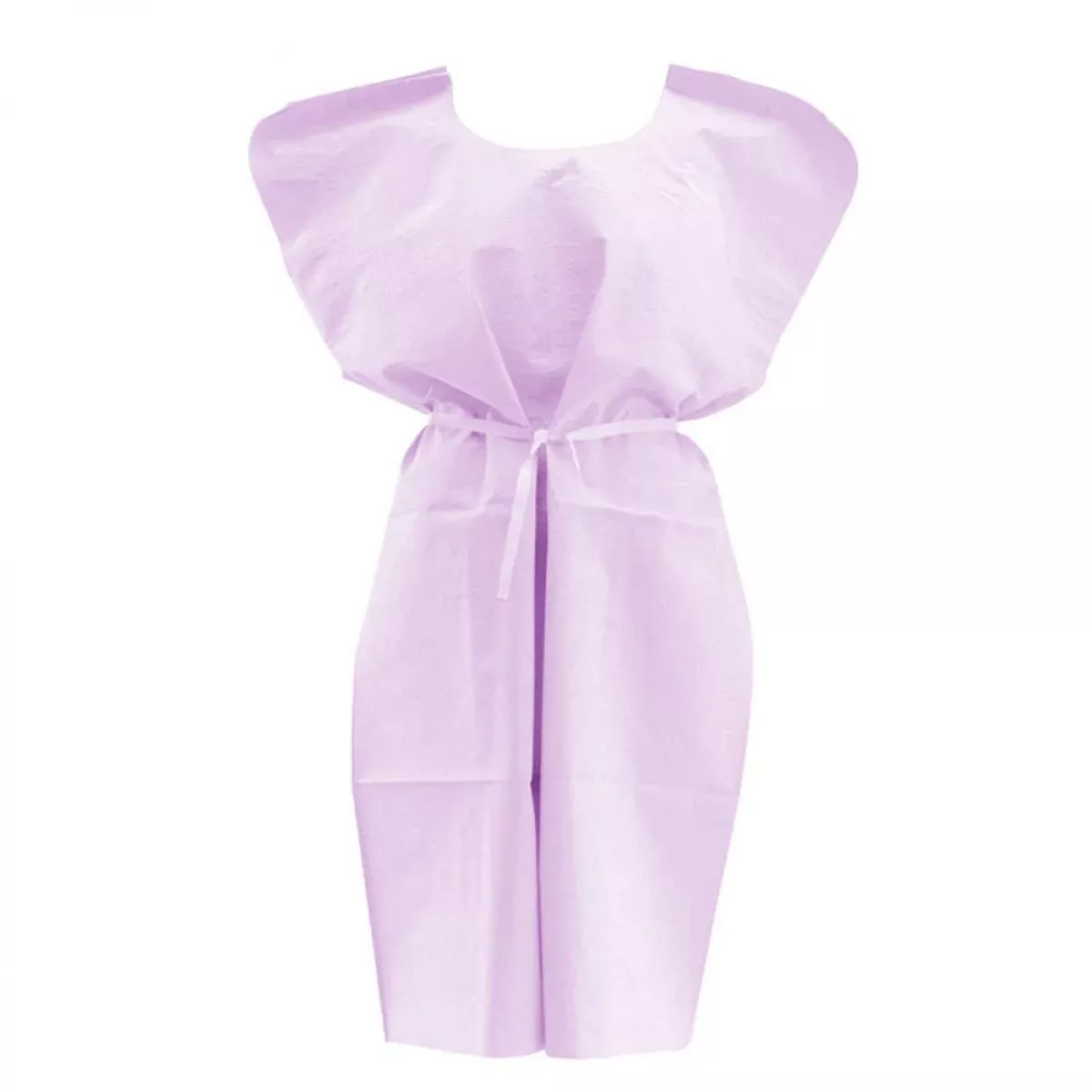 Disposable Exam Gown Premium Front Or Back Opening Mauve Tissue/Poly/Tissue 30"X42" - 50 Per Case
