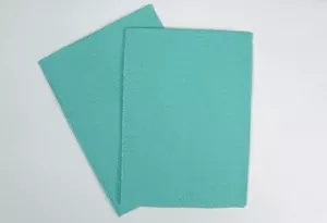 Disposable Towel Teal 2 Ply Poly 13"X18" - 500 Per Case