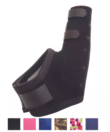 Djo Djorthopedics - Exos - 211-51-1111 - Extended Short Thumb Spica Brace Adult Medium Hook And Loop Strap Closure Left Hand Black