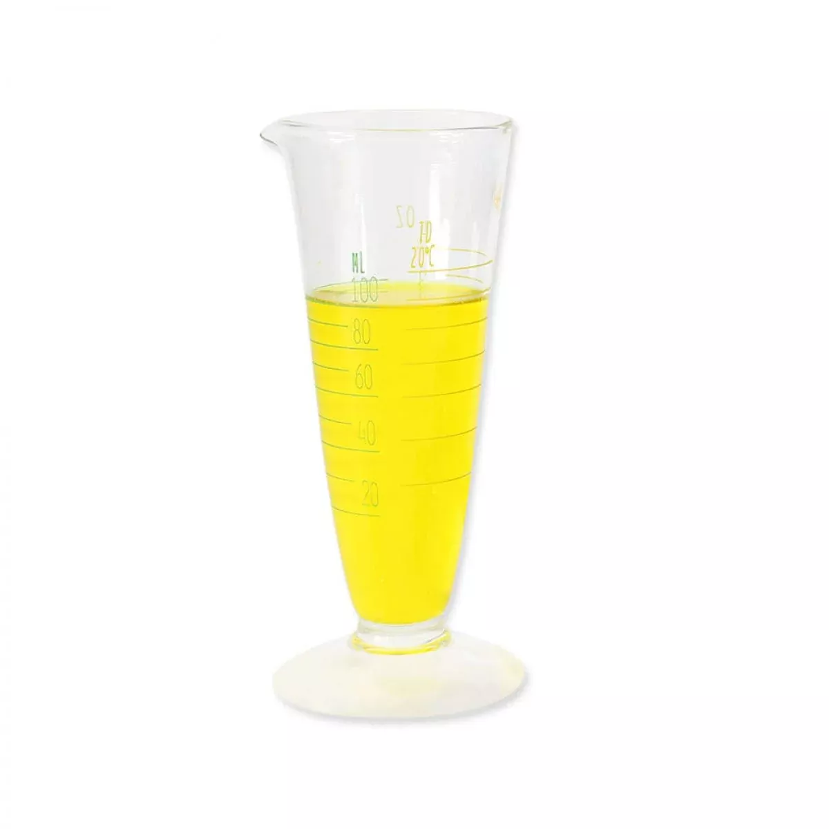 Double Scale Conical Glass Graduate 4 Oz/100 Ml - 1 Each