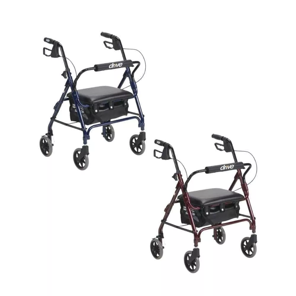 Drive Junior Aluminum Rollator, 6 in. Casters