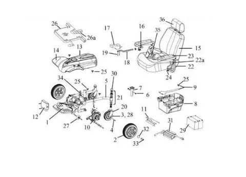 Drive Medical Caster For Wheelchair - M-1081665-3133 - Each