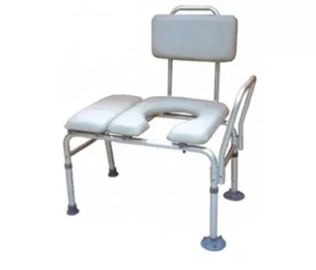 Drive Medical drive™ Knocked Down Bath / Commode Transfer Bench Removable Arm Rail 18 to 22-1/2 Inch Seat Height 400 lbs. Weight Capacity - M-805550-653 - Each