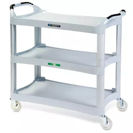 Dual Handle Utility Cart Grey - 20"W x 42"L x 37.5"H
