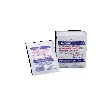 Dusoft 3 x 3 Inch Non-Woven Sponge 4 Ply, Sterile - 84133
