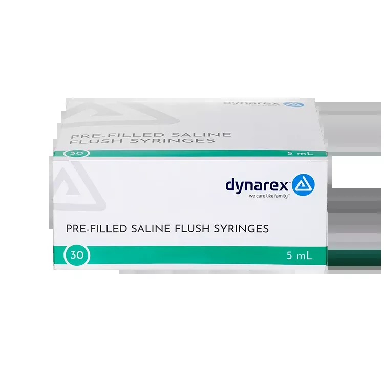 Dynarex Pre-Filled Saline Flush Syringe (30 Count)