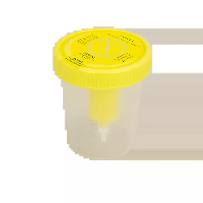 Dynarex Urine Transfer Device for Urine, 100 mL - Clear, Yellow (400 Count)