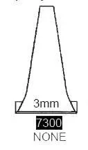 Ear Speculum Tip Round Tip Plastic 3 mm Disposable