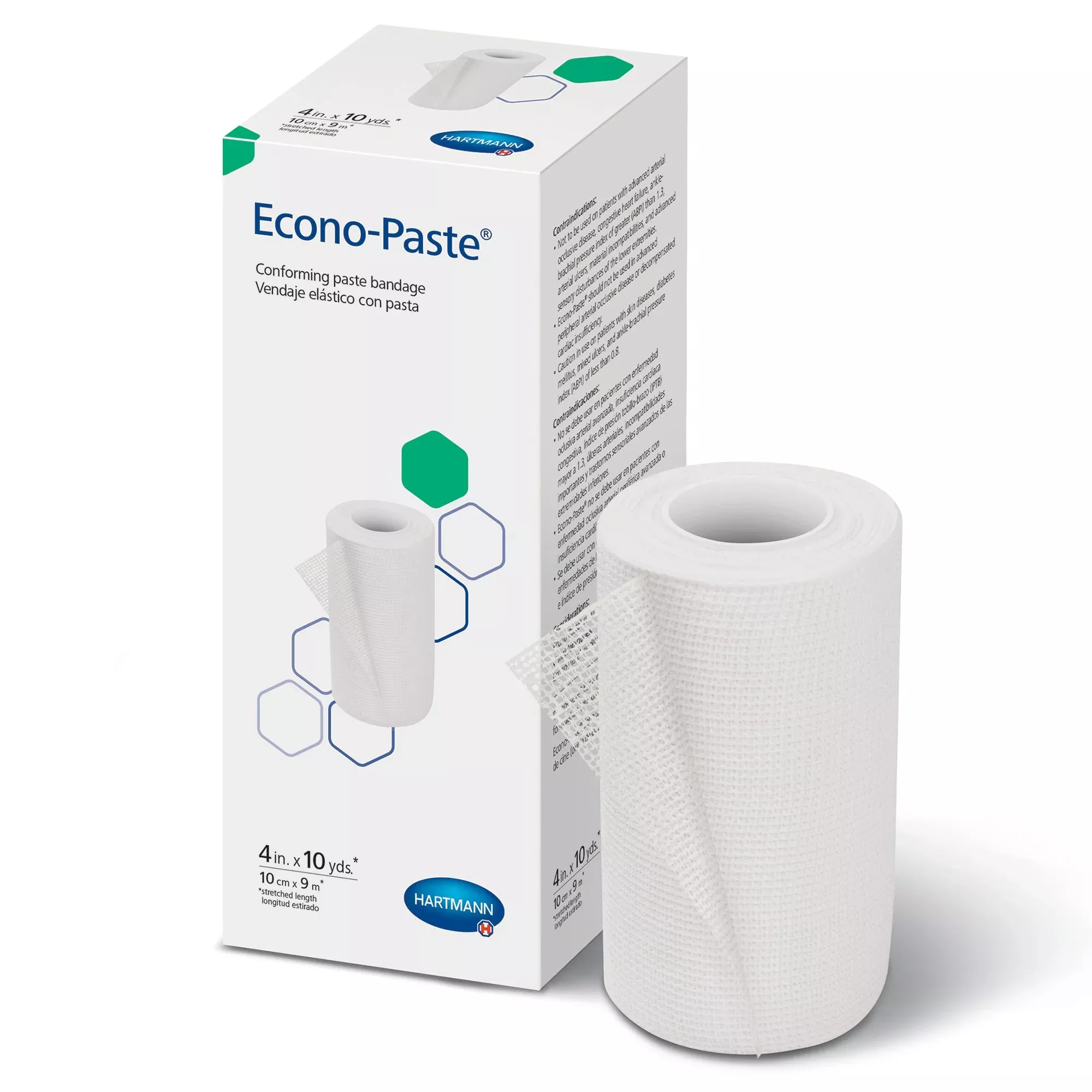 Econo-Paste Unna Boot, 4 Inch x 10 Yard