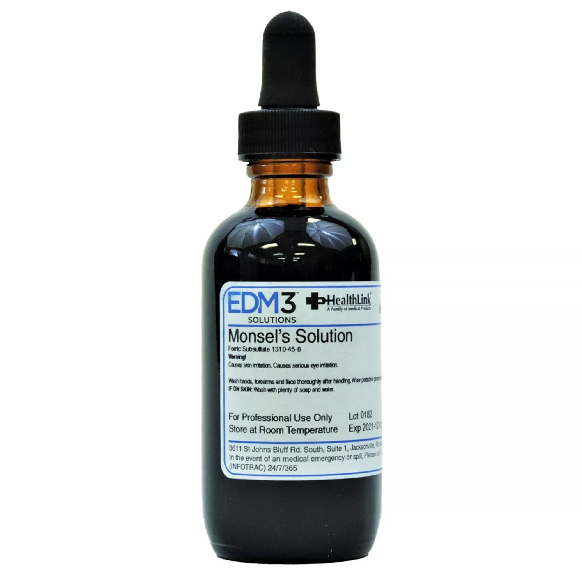 EDM 3 Heathlink Monsel's Solution (Ferric Subsulfate), 2 oz. Dropper Bottle