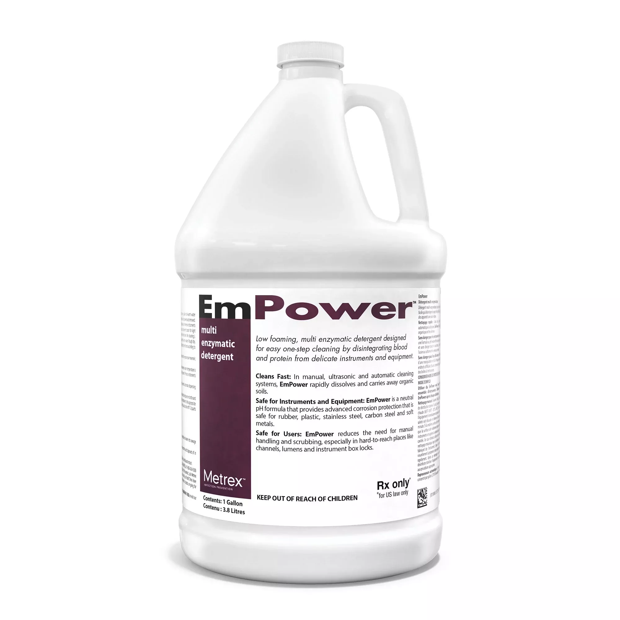 EmPower Dual Enzymatic Instrument Detergent, 1 gal Jug