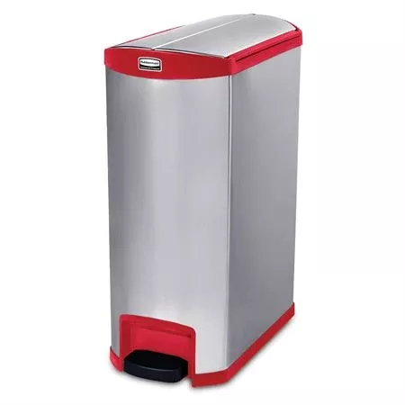 End Step Stainless SlimJim Waste Can 13gal