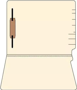 End Tab Folder Fas# 1 14Pt Manila Flush Front 11-3/4"X9-1/2" 1Ply 250 Per Case