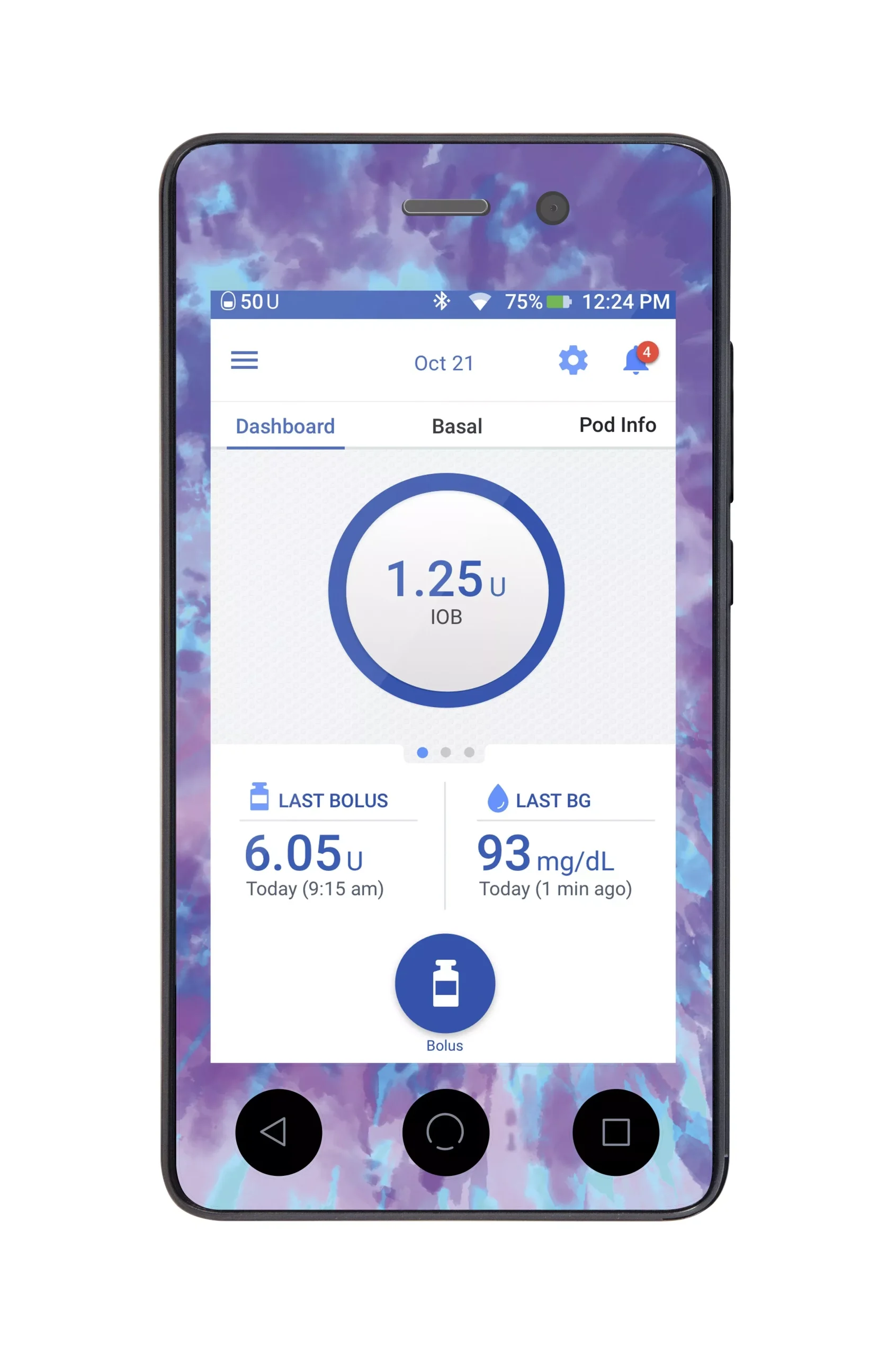 Endless Summer Tie-Dye Sticker for Omnipod DASH PDM – Pump Peelz