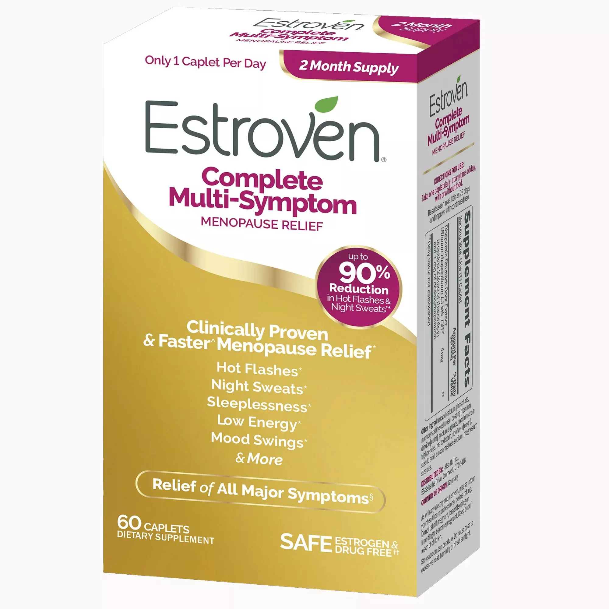 Estroven Once Daily Complete Multi-Symptom Menopause Relief Caplets