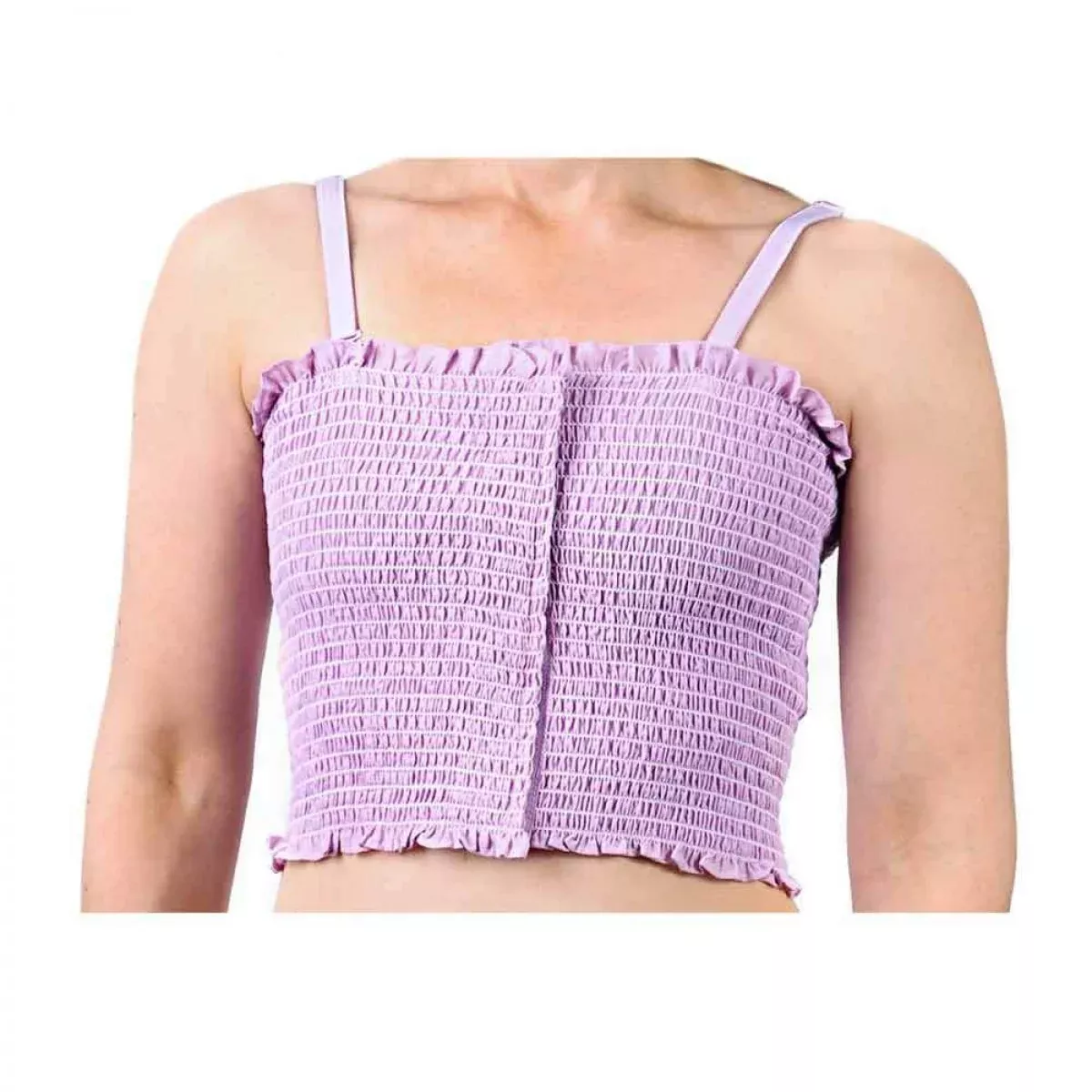 Expand-A-Band Post-Op Breast Binder Lined Solid Pink Large - 1 Each