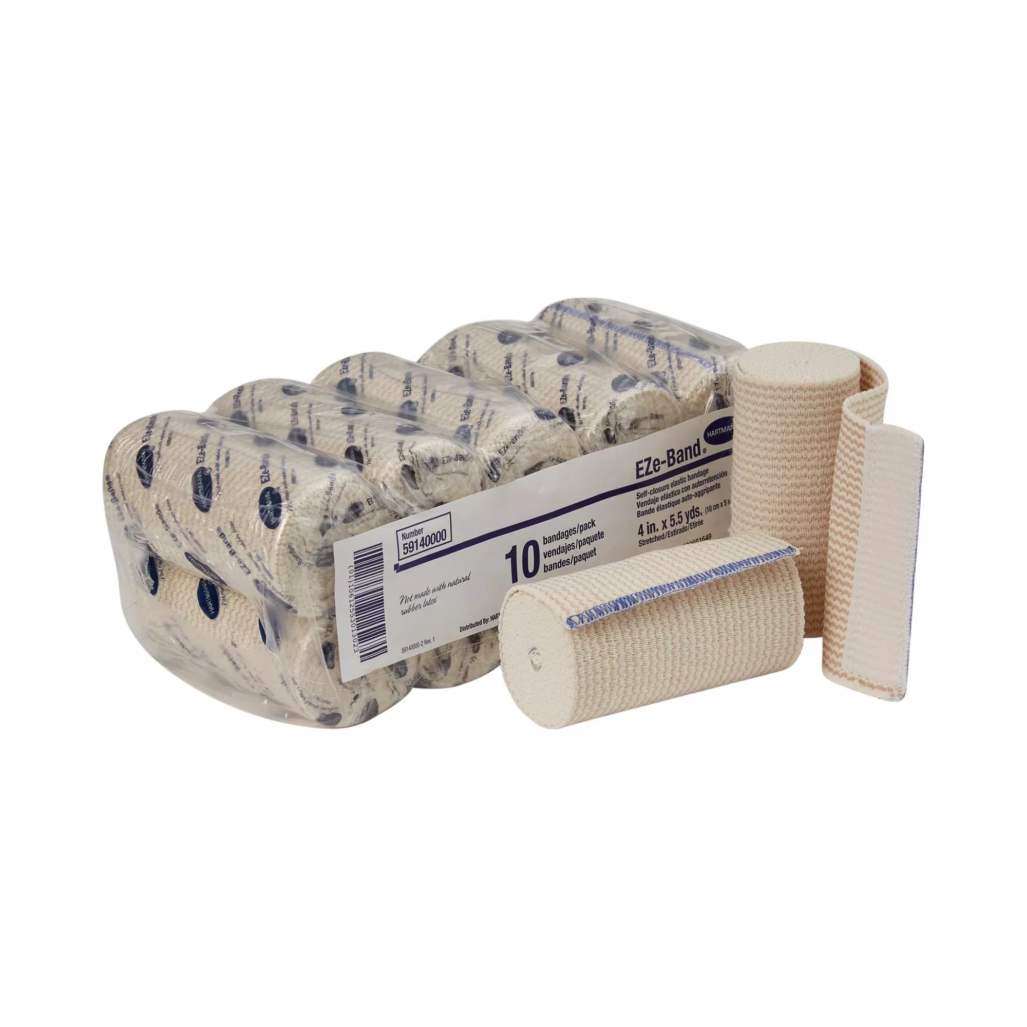 EZe-Band LF Double Hook and Loop Closure Elastic Bandage, 4 Inch x 5-1/2 Yard