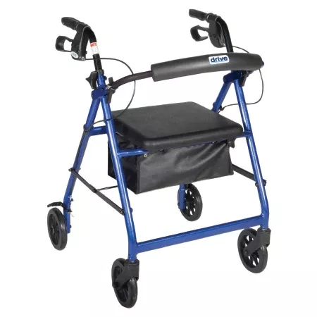 Fabrication Enterprises 4 Wheel Rollator drive™ Blue Folding - M-772570-635 - Each